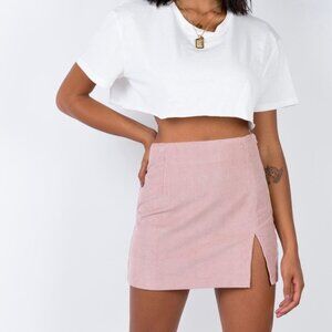 Princess Polly Pink Corduroy Skirt